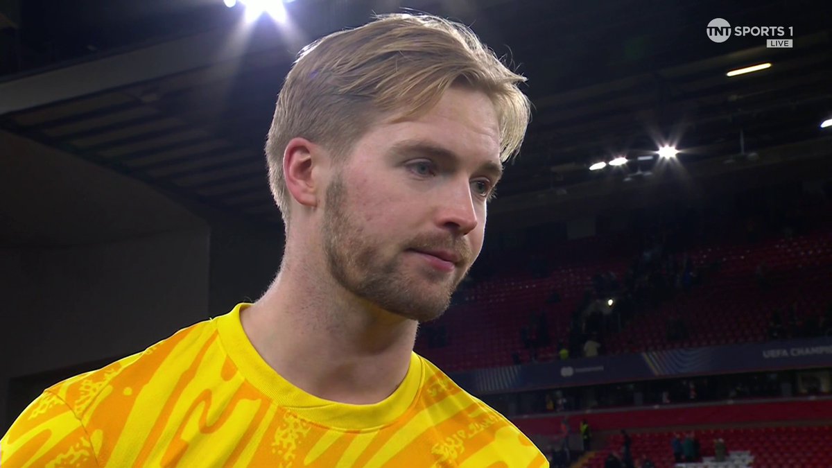 Caoimhin Kelleher and Alexis Mac Allister join Jules Breach to discuss a special European night at Anfield 🤩 📺 TNT Sports & discovery+ UK