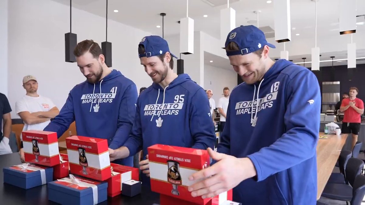 Everyone was on hand to see these familiar faces get their 2024 Stanley Cup Championship rings! Congrats OEL, Stevie, and Stolie!
