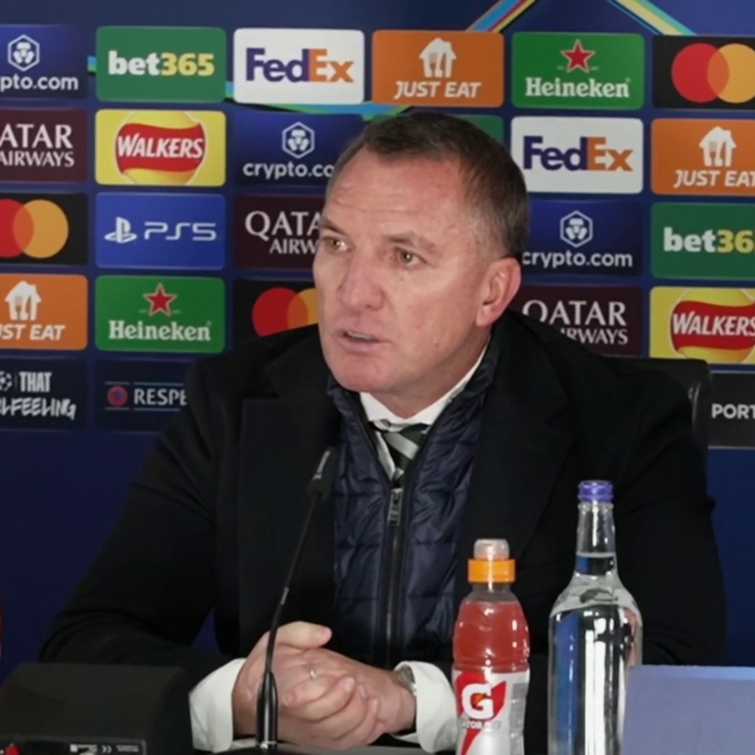 "We're very proud of them for that second-half mentality" 🤝 Brendan Rodgers reacts to Celtic's 1-1 draw against Club Brugge 🎙
