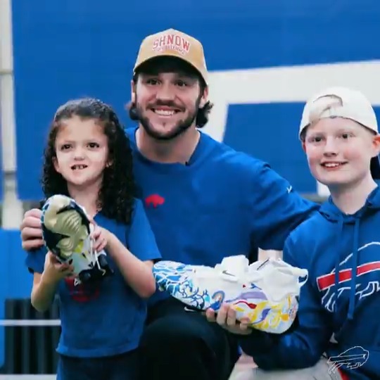 This is so awesome. 🥹 Special thanks to Bella and Blake for helping Josh Allen design his 2024 #MyCauseMyCleats. Amazon Web Services | #BillsMafia