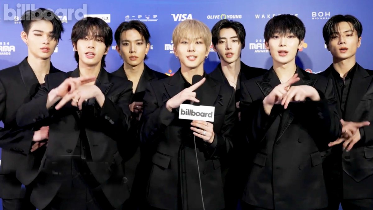 .ENHYPEN OFFICIAL have a message for ENGENEs. 💕 Billboard catches up with them on the #2024MAMA Awards red carpet.