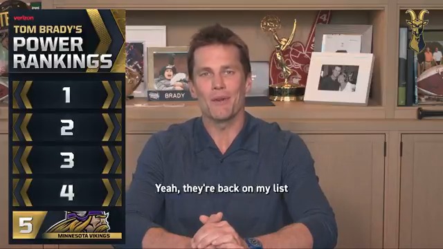🚨POWER RANKINGS 🚨 Here are Tom Brady's top 5 teams going into Thanksgiving! 🦃