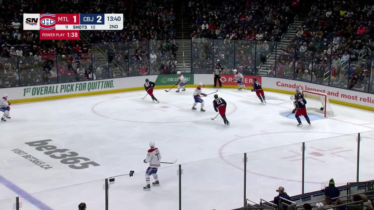 Cole Caufield scoring his 13th goal while wearing #13 in Columbus 🥹