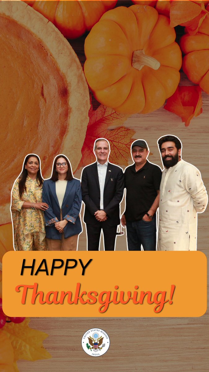 This Thanksgiving, I’m especially grateful for the #USIndia agri-food business community—farmers, growers, and all those working to put food on our tables. Together, we’re cultivating stronger bonds and expanding exchanges that boost agricultural trade, education, and food safety, paving the way for mutual growth and prosperity. #USIndiaFWD