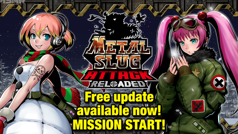 📢 Intel Brief: Free update out now for #MSAR!⚠️ 1️⃣New unit: Reika for Liberty🌸 2️⃣Christmas &amp; Everlasting Summer units/scenarios☃🏝️ 3️⃣Extreme difficulty stages⚡️ 4️⃣Improved post-battle QOL⚙ Update Trailer: #MetalSlug