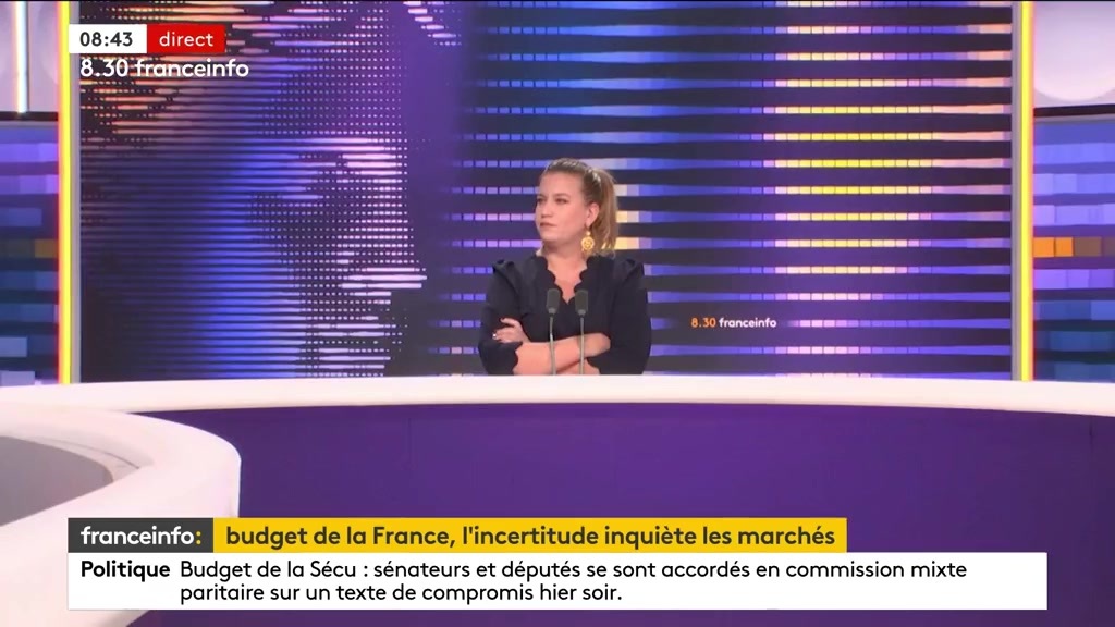 🔴 Emprunt de la France à taux élevés ➡️ "Ce qui permet à l'économie française de tenir et de se redévelopper, c'est de relancer la consommation populaire", déclare Mathilde Panot