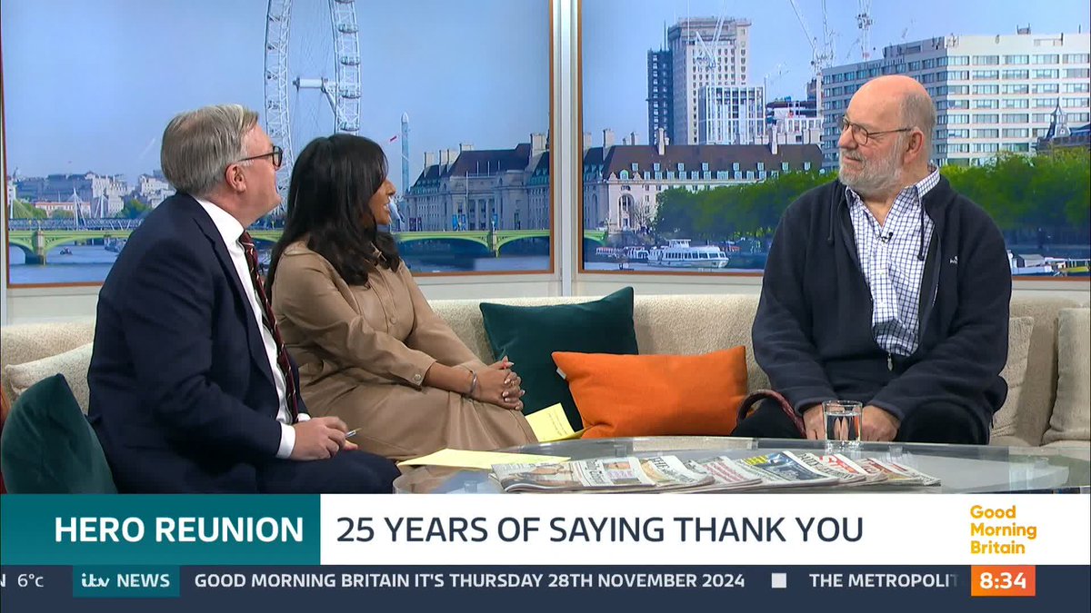 A powerful moment as Richard reunites with paramedic Salena, who saved his life after his heart stopped during a heart attack. For 25 years, he’s written to her every year on the anniversary of that day—but today, they finally meet in person. Prepare for the tears! ❤️