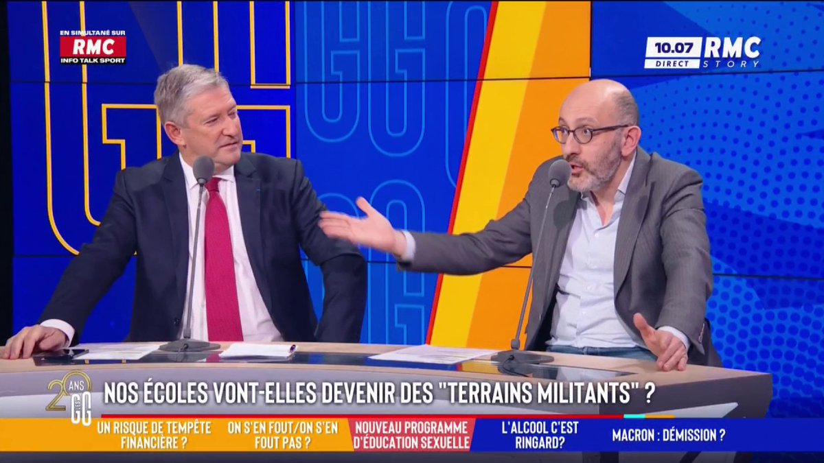 👨‍🏫 Éducation sexuelle : « Hors de question de transformer nos écoles en terrains militants », pour Alexandre Portier 🗣️ Farah Frederic : "C'est souvent le côté extrême de la droite qui brandit la théorie du genre sans dire de quoi il s'agit !" #GGRMC