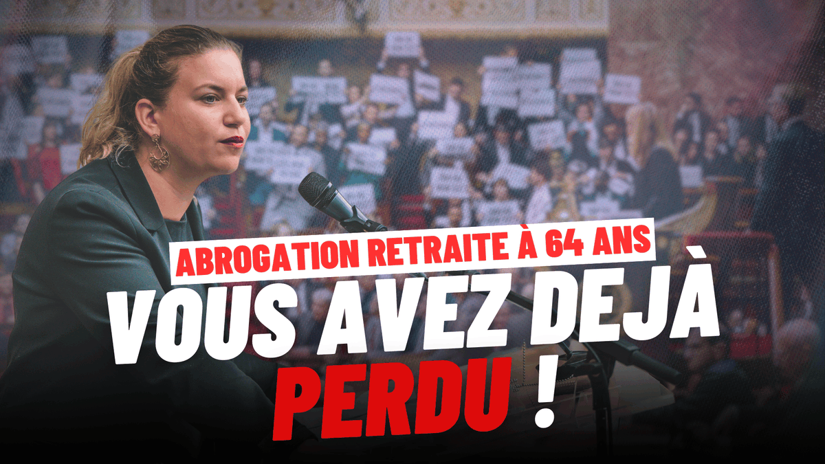 🔴🗣 « Vous avez déjà perdu. Votre défaite morale et politique s’incarne dans une réforme, violemment imposée qui a mis le feu au pays. Une réforme qui a réduit votre mandat en cendres. Cette réforme des retraites, c’est la vôtre. Aujourd’hui, c’est cette réforme que nous allons abroger. Et c’est par elle que vous tomberez. » - Mathilde Panot #ChangerLaVie