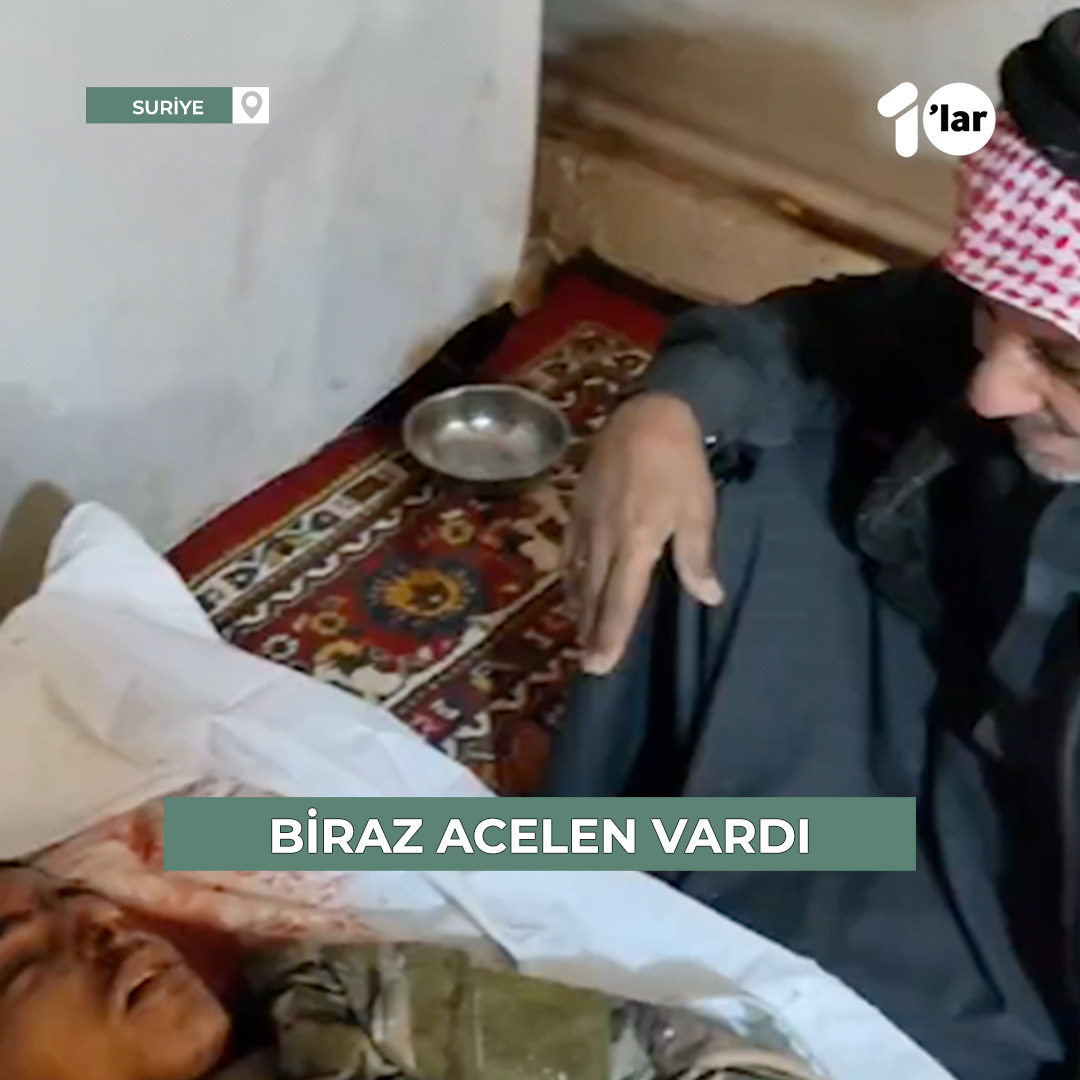 “Biraz acelen vardı! Seni görmek istiyorduk. Meleklere ifade vermek için acelen vardı. Ya Rabbi, razı ol bizden...” Bir baba, Halep operasyonunda şehit olan oğlunu böyle uğurladı.