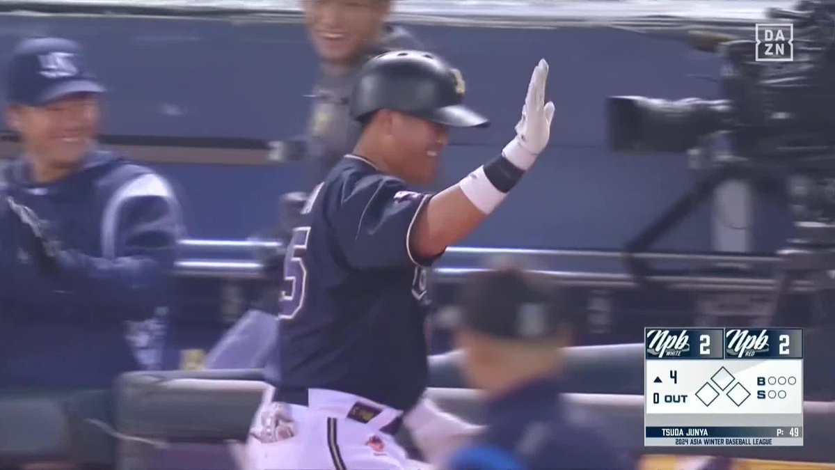 / 来季につながるアーチ \ 力強く振り抜いた #内藤鵬 左中間への今大会第1号ホームラン🌈 ⚾アジアウインターリーグ(2024/11/28) 🆚NPBホワイト×NPBレッド 📱Live on DAZN #DAZNAWB #Bs2024