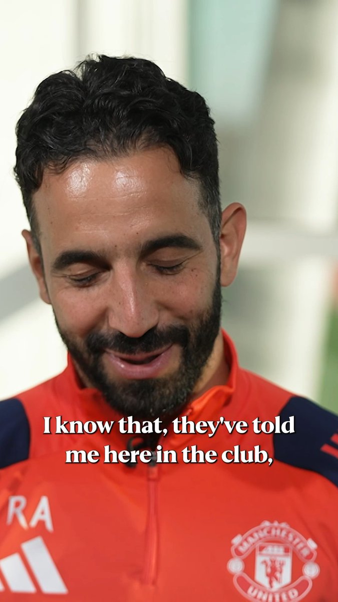 💬”I want to have this special moment with the win.” Ruben Amorim speaks with Jules Breach ahead of his Old Trafford debut 👀