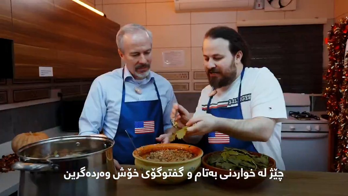 Today, I had the pleasure of sharing a meal with Chef Shamal and learning more about Kurdish cuisine. Food is a powerful tool to bridge the gap between cultures and people. From the U.S. Consulate in Erbil, we wish you a Happy Thanksgiving.