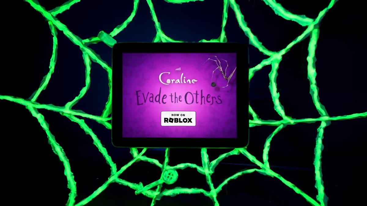 Coraline: Evade the Others is now available on Roblox! But be careful what you wish for—you might never escape. 🕸️ #Coraline #Roblox