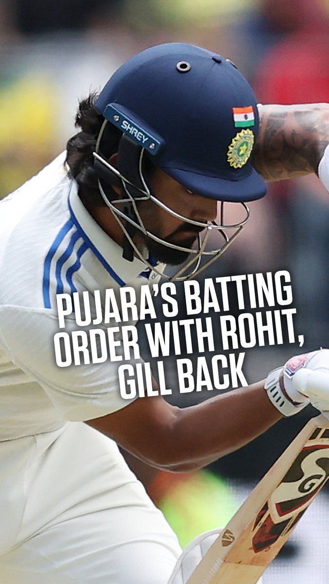 'KL should be in the top 3' Pujara's batting order when Rohit, Gll return ⬅️ #MatchDay #AUSvIND