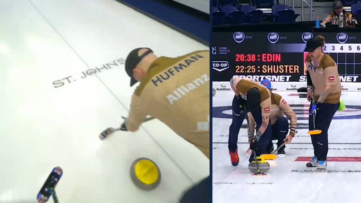 Matt’s hat cam is back 🧢📹 #curling #GSOC #LetsRock
