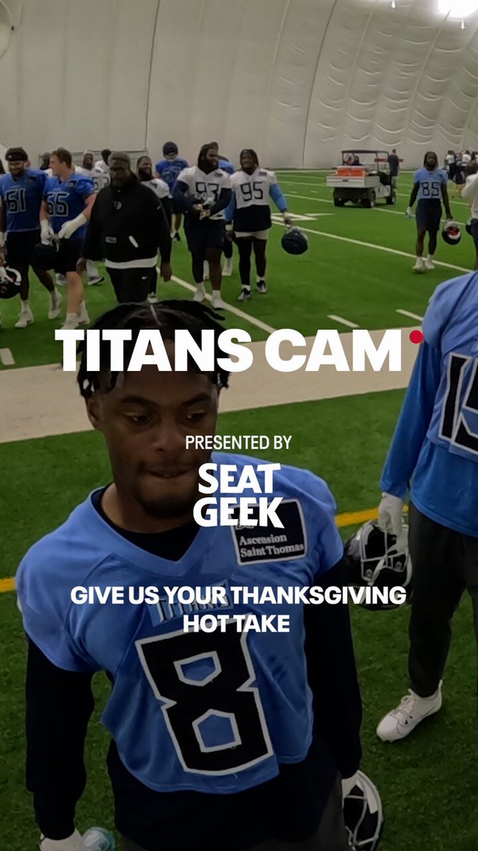 Do baked beans belong on Thanksgiving? Comment below 👇 🎥 Titans Cam presented by SeatGeek