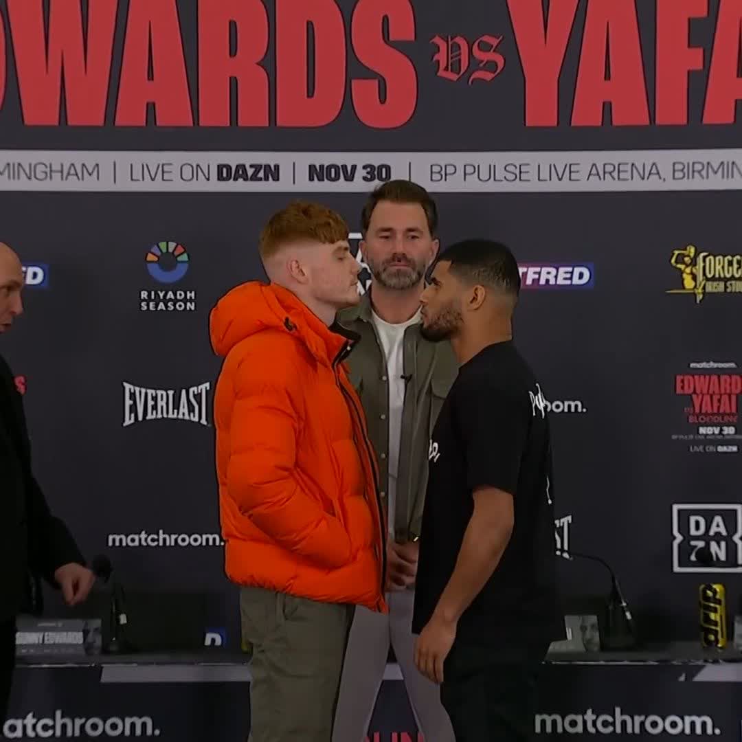 FACE OFF VERBALS 👀 Troy Jones vs Michael Stephenson 🏴󠁧󠁢󠁥󠁮󠁧󠁿👑 English Light Heavyweight Title #JonesStephenson | DAZN Boxing | #EdwardsYafai