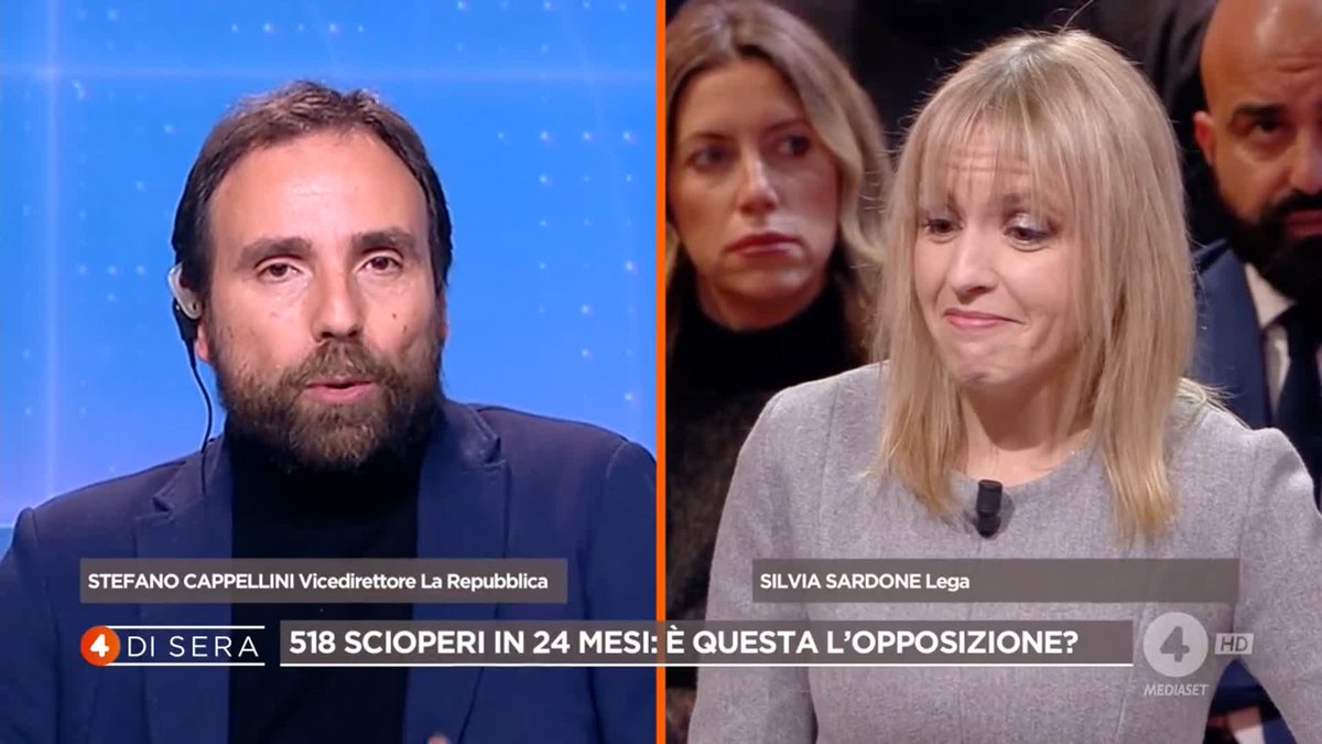 Sciopero generale, domani l'Italia rischia paralisi. "La politica deve capire che gli scioperi non sono qualcosa di regolabile sulla base degli umori di un Ministro" Ora a #4disera in diretta su #Rete4 e in streaming su Mediaset Infinity