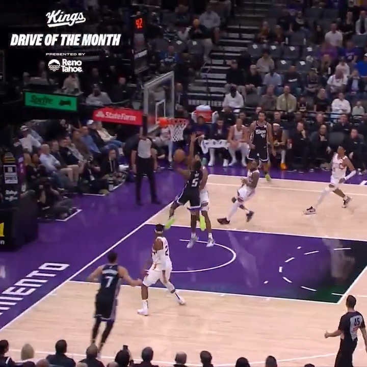 once you see the back of his jersey, it's a wrap. Drive of the Month presented by Reno Tahoe