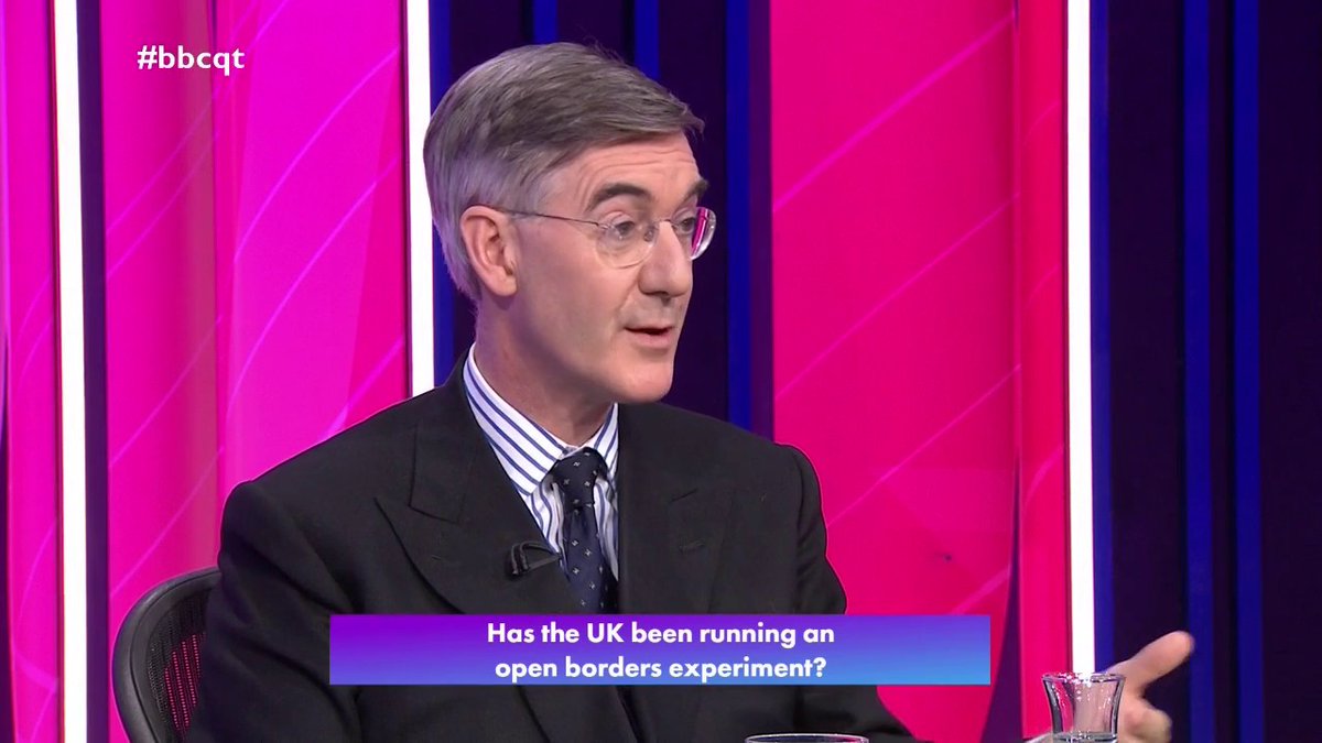 “Immigration policy failed... and it failed to do what the British people had wanted” Conservative and former government minister Jacob Rees Mogg apologises for the last Government’s immigration policy, but disputes the lower pre-Brexit figures #bbcqt