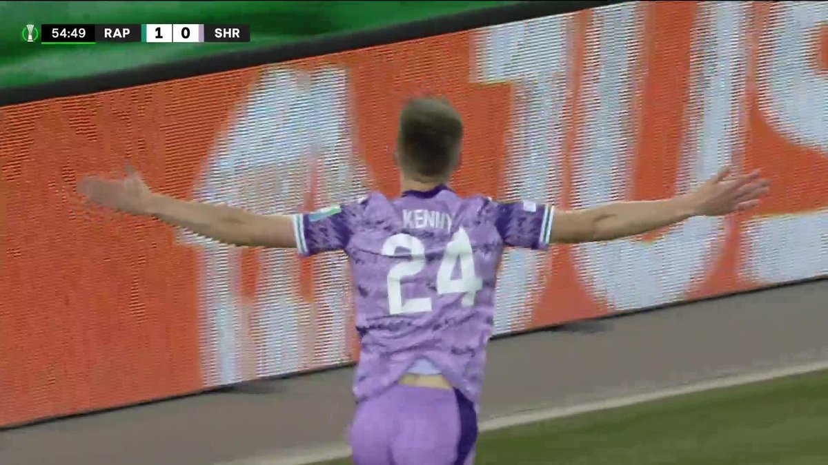 What a goal by Shamrock Rovers FC! ☘️ Johnny Kenny scores in Europe AGAIN and levels the game against SK Rapid Wien 🔥