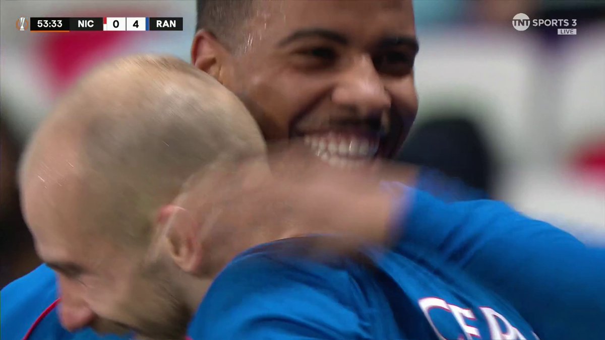 The nutmeg 😮‍💨 The finish 🥶 It's a night to remember for Rangers as Hamza Igamane bags his second goal of the night 👏 📺 TNT Sports &amp; discovery+ UK