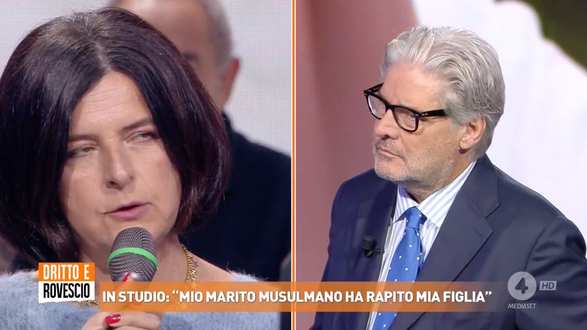 "Sposo e faccio una famiglia con un uomo musulmano, ci lasciamo e scappa in Egitto con la nostra bambina" Ne stiamo parlando ora a #DrittoeRovescio in diretta su #Rete4 e in streaming su Mediaset Infinity