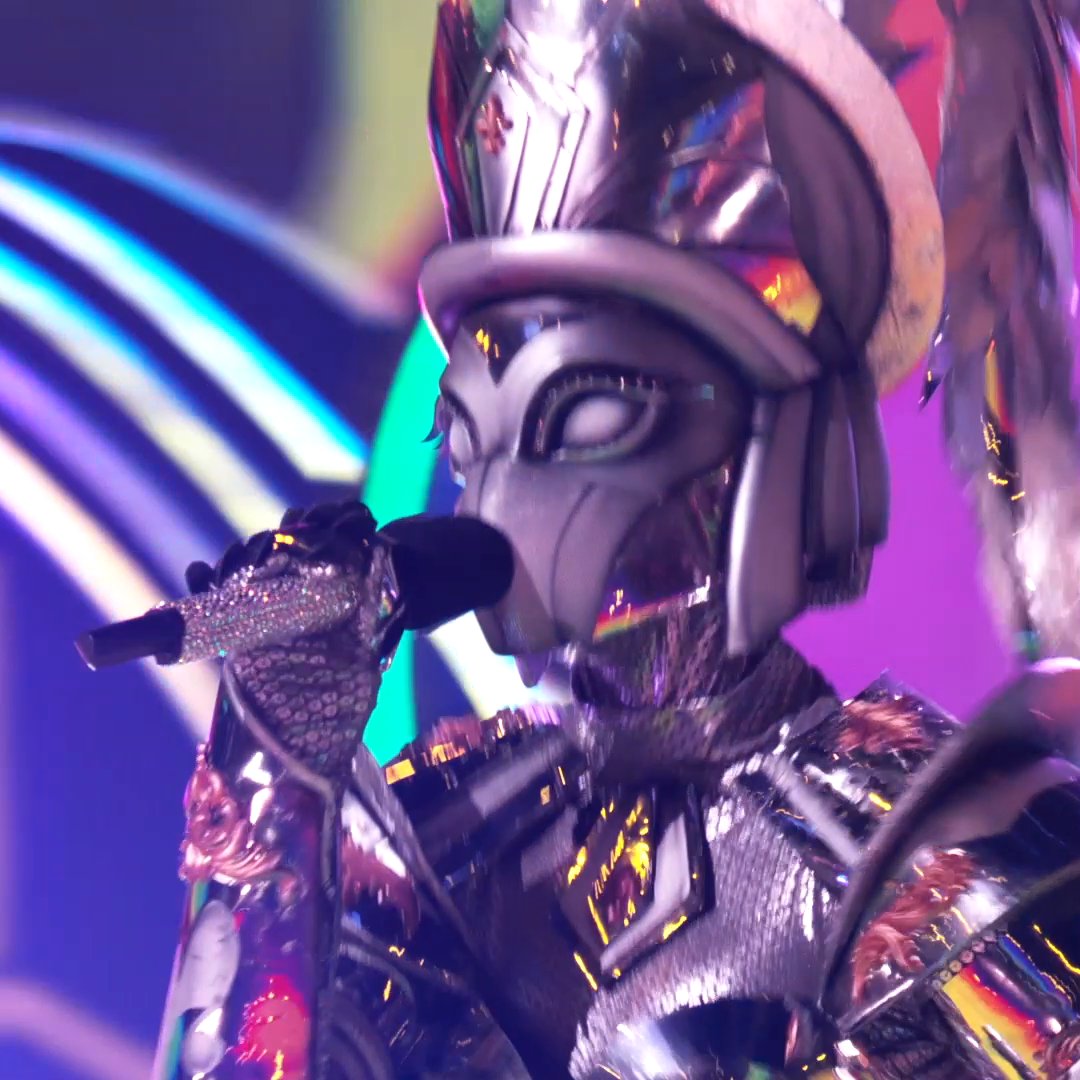 If I’m going on holiday, #RoyalKnightMask is definitely coming with me! Any guesses as to who she might be? #TheMaskedSinger