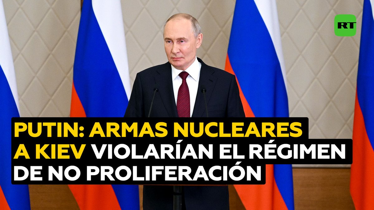🇷🇺 Putin advierte sobre entrega de armas nucleares a Kiev y su ilegalidad Rusia no permitirá que el régimen de Kiev disponga de armas nucleares, aseguró este jueves el presidente ruso, Vladímir Putin, en una rueda de prensa en Kazajistán ➕ videos en VK👉