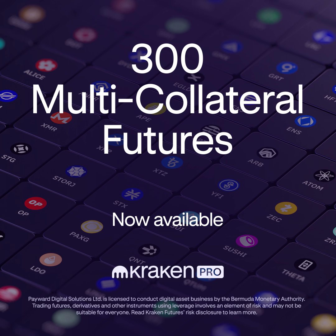 📣 Big news! Kraken Pro now has over 300 derivatives markets! Trade with: ☑️ More opportunity ☑️ More flexibility ☑️ More choice Browse all 300+ here ⤵️ *geo restrictions apply
