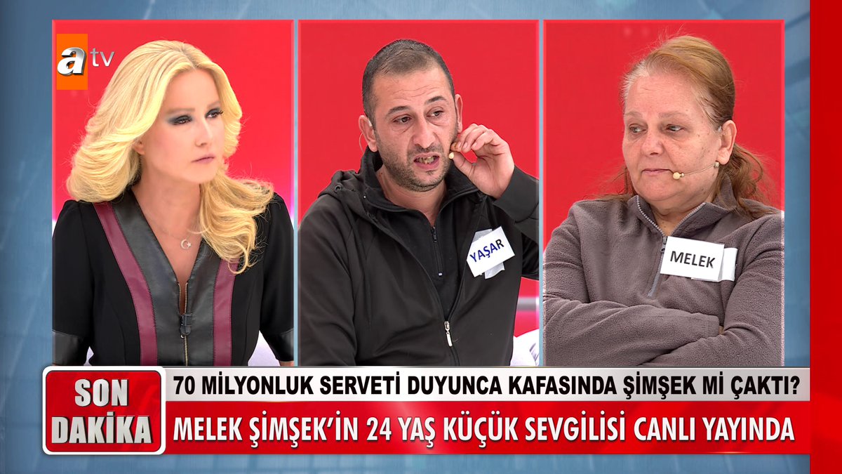 70 milyonluk servetin peşinde olduğu iddia edilen 24 yaş küçük sevgili canlı yayında... "Aşık oldum, sevdim!" #MügeAnlıİleTatlıSert #MügeAnlı atv