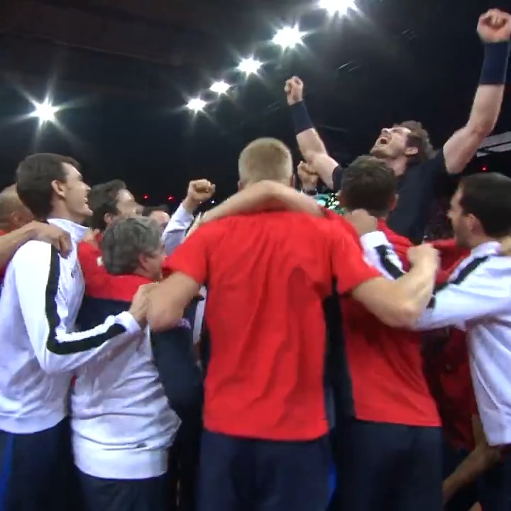 "OHHHH GREAT BRITAIN HAVE DONE IT!!!" 🏆😍 On this day in 2015, Andy Murray secured us the Davis Cup title with one of the greatest Championship points of all time...