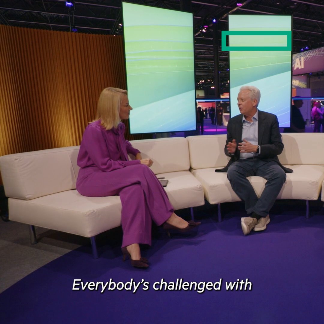 "AI is really changing the way we need to think about networking." 💡 David Hughes, chief product officer, HPE Aruba Networking, discusses networking for AI and AI for networks. Listen to the interview from #HPEDiscover Barcelona. 👉