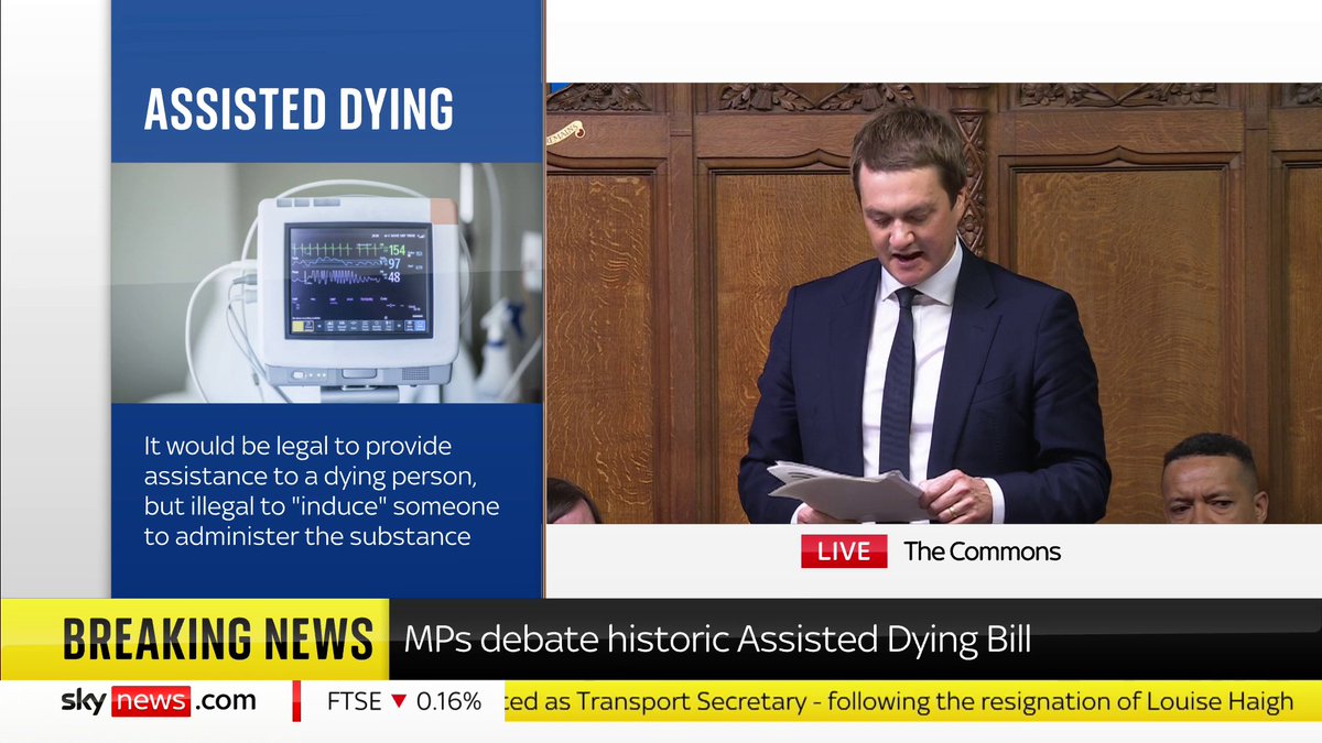 "If this bill passes it will be a moment of no return." Labour's James Frith explains why he won't be supporting the assisted dying bill, saying passing the bill "will not improve palliative and hospice care". Follow live: 📺 Sky 501, Virgin 602