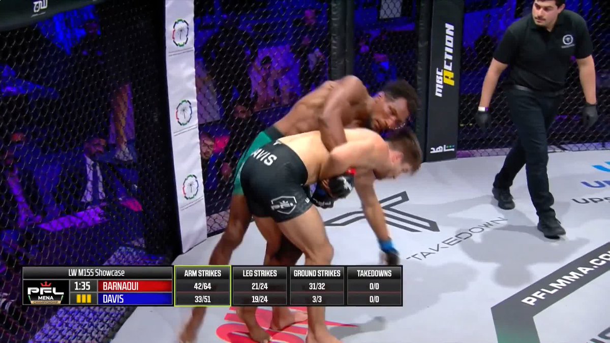 Mansour Barnaoui s'impose par soumission au 3ème round. #PFLWorldChampionship