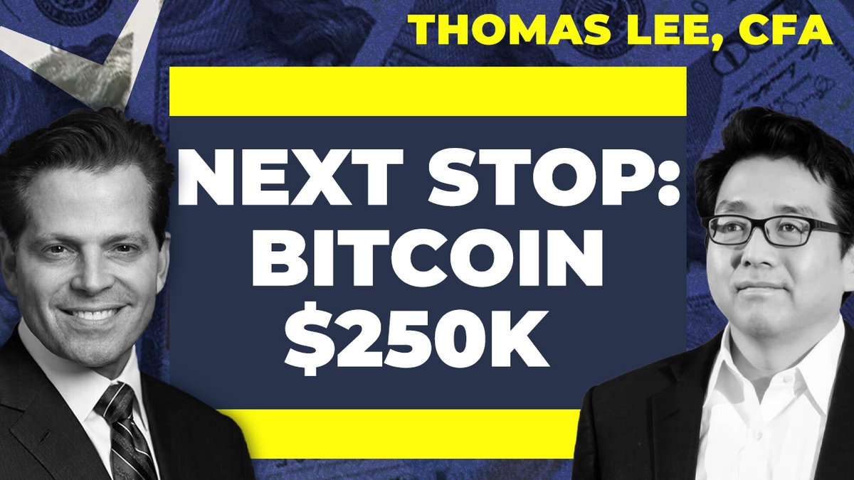 Could Bitcoin hit $250K next year? Thomas (Tom) Lee (not drummer) FSInsight.com's Tom Lee explains why in this must-watch interview with Anthony Anthony Scaramucci. From crypto’s next leap to AI and the S&P reaching 15,000, discover bold predictions, market insights, and strategies for 2025 and beyond!