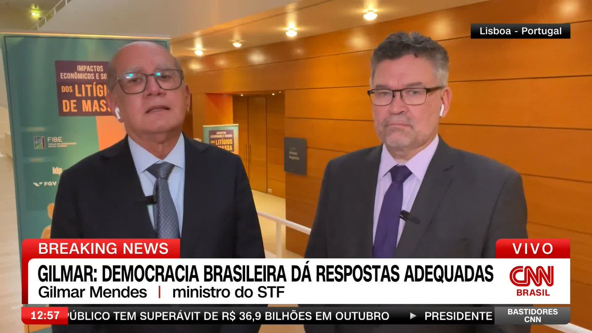 O ministro decano do STF, Gilmar Mendes, falou à CNN sobre o pacote de corte de gastos do governo federal apresentado pelo ministro da Fazenda, Fernando Haddad. Segundo a autoridade, "Haddad possui responsabilidade fiscal e tem resiliência". #BastidoresCNN