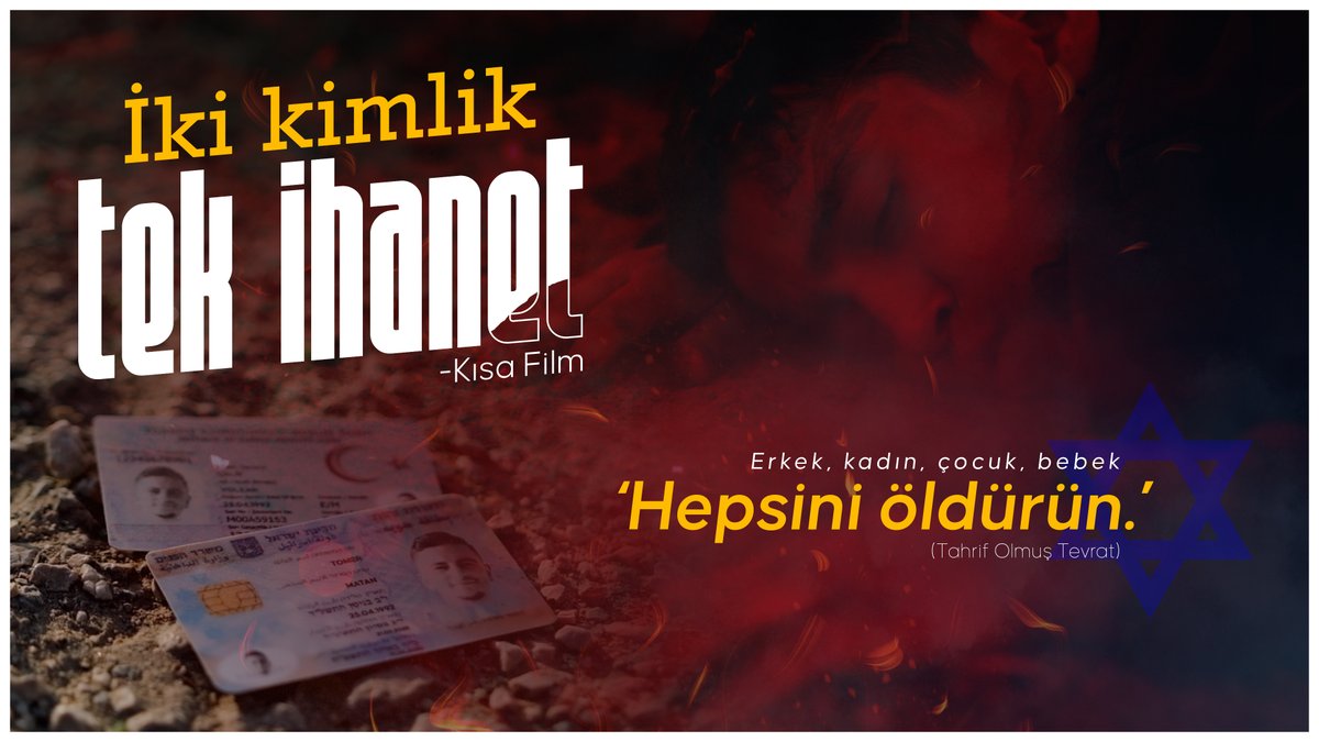 İki kimlik, tek ihanet... #ÜlkemdeSiyonistİstemiyorum