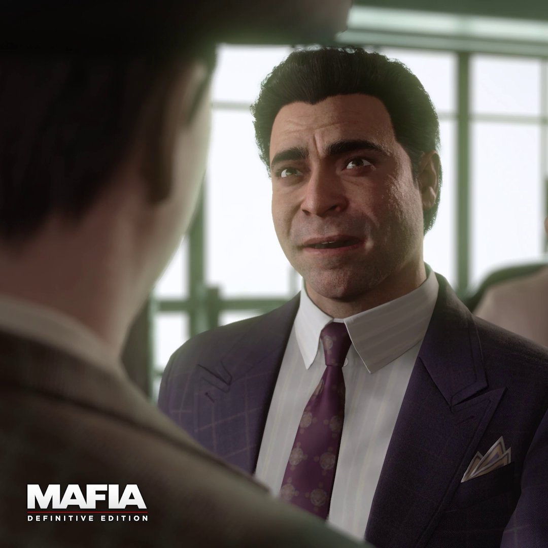 Gates has got a bust-up nose, and crates full of the good stuff #MafiaDefinitiveEdition