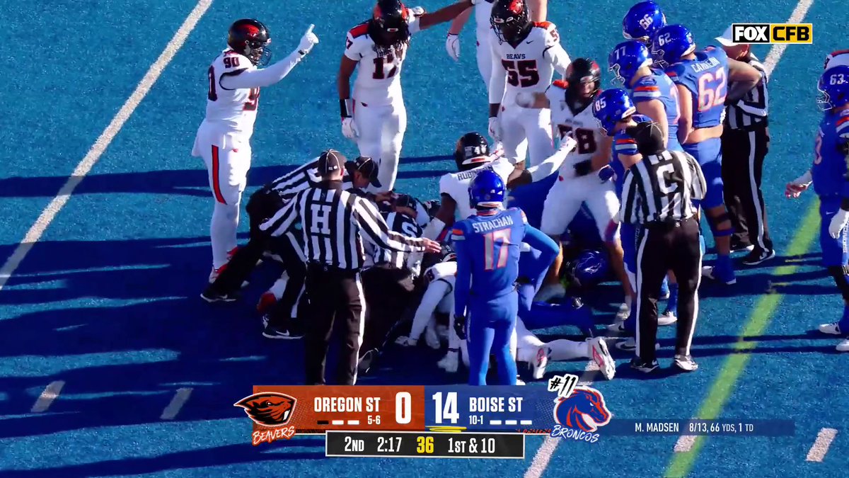 A fumble from Ashton Jeanty. That’s all she wrote