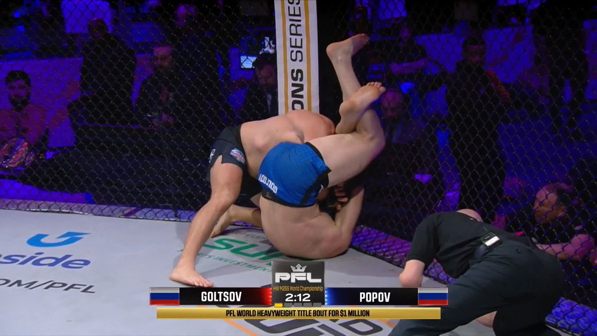 DENIS GOLTSOV DOES IT! HE SNAPS POPOV'S 17-FIGHT WINNING STREAK TO CLAIM THE 2024 PFL HEAVYWEIGHT WORLD TITLE!! #PFLWorldChampionship LIVE NOW ON ESPN+