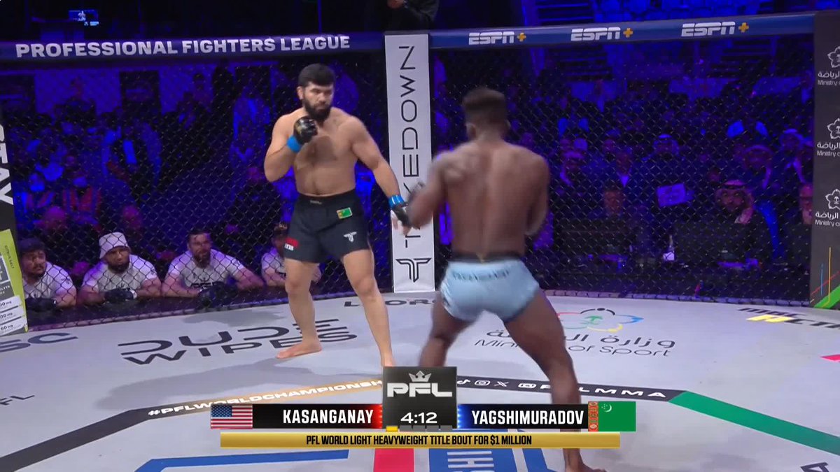 YAGSHIMURADOV KNOCKS OUT IMPA KASANGANAY IN 58 SECONDS! 😱 #PFLWorldChampionship