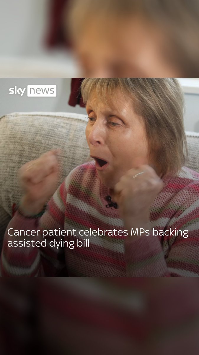 Celia Forsyth, a cancer patient and former palliative nurse, is relieved MPs voted in favour of the assisted dying bill. She says her mother, Freda Mary Horne, had a painful death when she was moved from hospital to a care home due to a lack of palliative care available