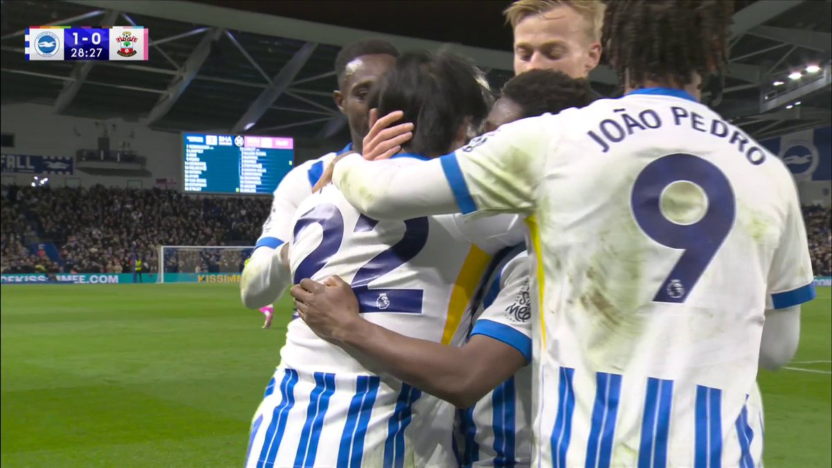 Mitoma gives Brighton their breakthrough against Southampton! ⚡🔵