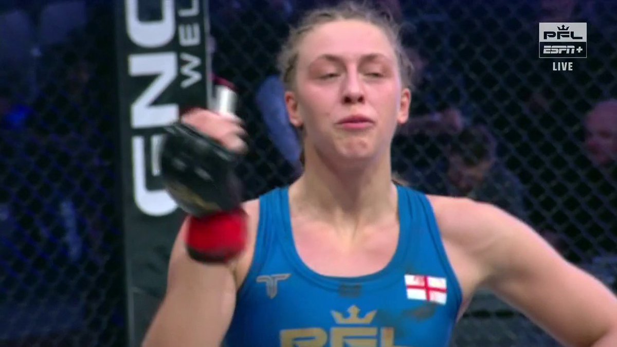 DAKOTA DITCHEVA STOPS TAILA SANTOS IN ROUND TWO 💥 Ditcheva stays undefeated and becomes the new PFL women's flyweight champion 🏆 #PFLWorldChampionship IS LIVE NOW ON ESPN+ 📺