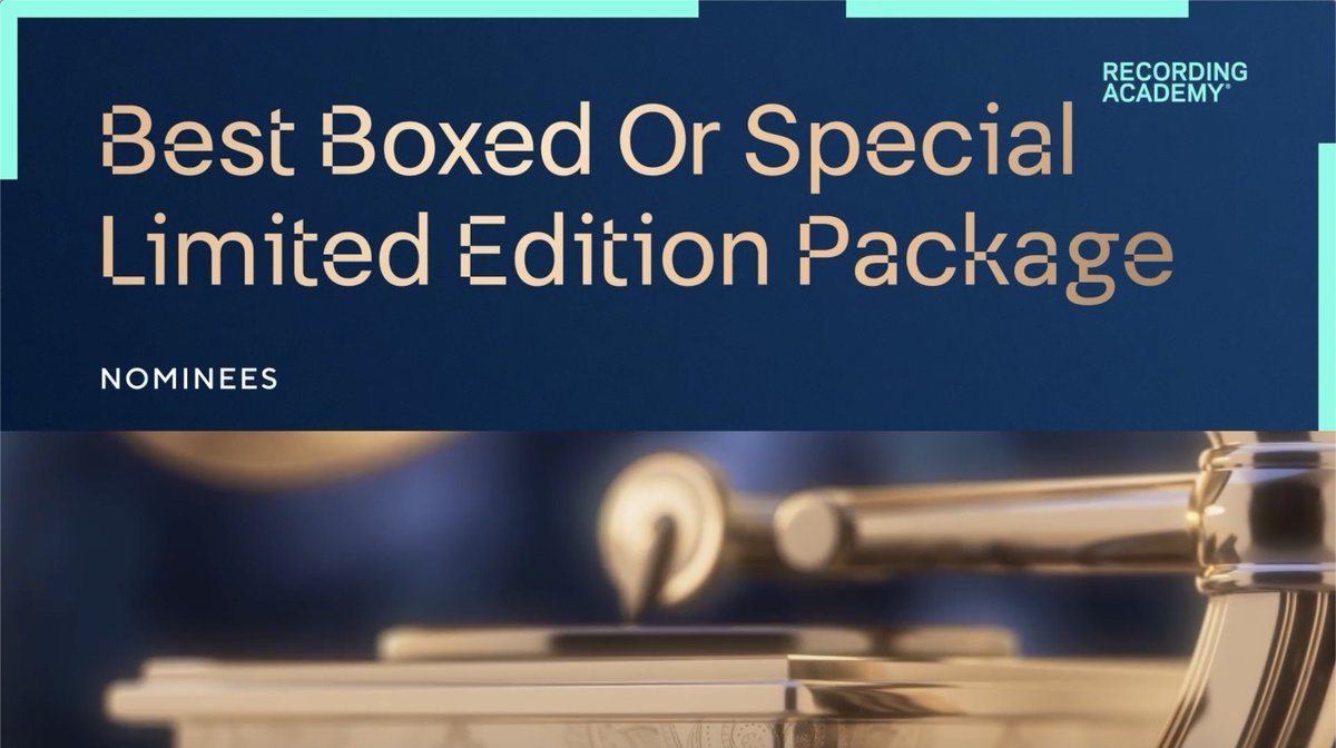 👏 Congratulations 67th #GRAMMYs Best Boxed Or Special Limited Edition Package nominees! ✨ “Half Living Things” - Patrick Galvin ✨ “Hounds Of Love The Boxes Of Lost At Sea” - Kate Bush & Albert McIntosh ✨ “In Utero” - Doug Cunningham & Jason Noto ✨ “Mind Games” - Simon Hilton & Sean Ono Lennon ✨ “Unsuk Chin” - @thinking_forms & Marek Polewski ✨ “We Blame Chicago” - Rebeka Arce & Farbod Kokabi 📲 See the full list of nominees: