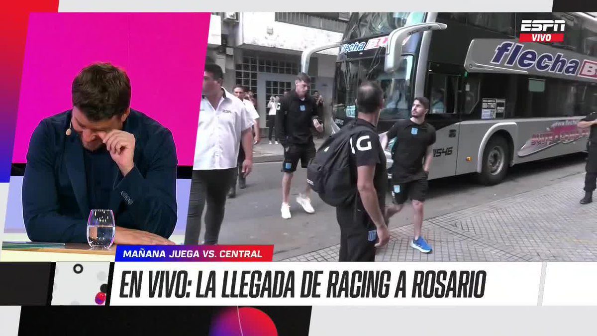 ¡Locura el recibimiento de Racing en Rosario y mucha emoción en... Leo Paradizo! 📺 #DisneyPlus