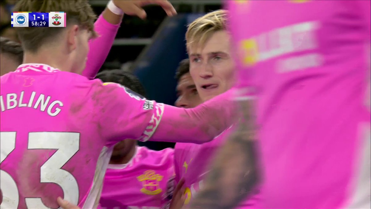 Flynn Downes equalises for the Saints 😤🔥
