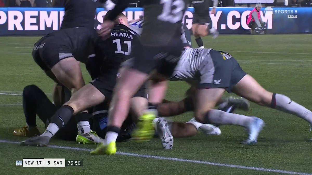 No way through the @FalconsRugby defence ⛔️ #GallagherPrem | #NEWvSAR